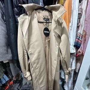 Baby boo trench coat in tan